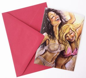 Gomez Rueda - Karten, Grußkarte Happy People 3