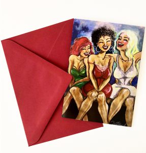 Gomez Rueda - Karten, Grußkarte Happy People 4