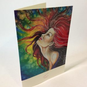 Gomez Rueda - Karten, Grußkarte Mujer Peliroja