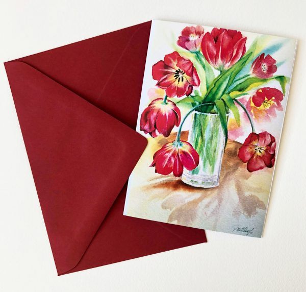 Gomez Rueda - Karten, Grußkarte Tulipan