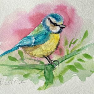 Original Kunstwerke "Blaumeise"