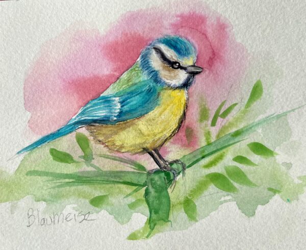 Original Kunstwerke "Blaumeise"